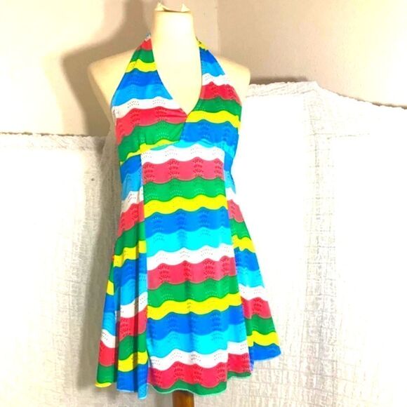 GRIP Rainbow Swimdress Size M - Picture 2 of 10